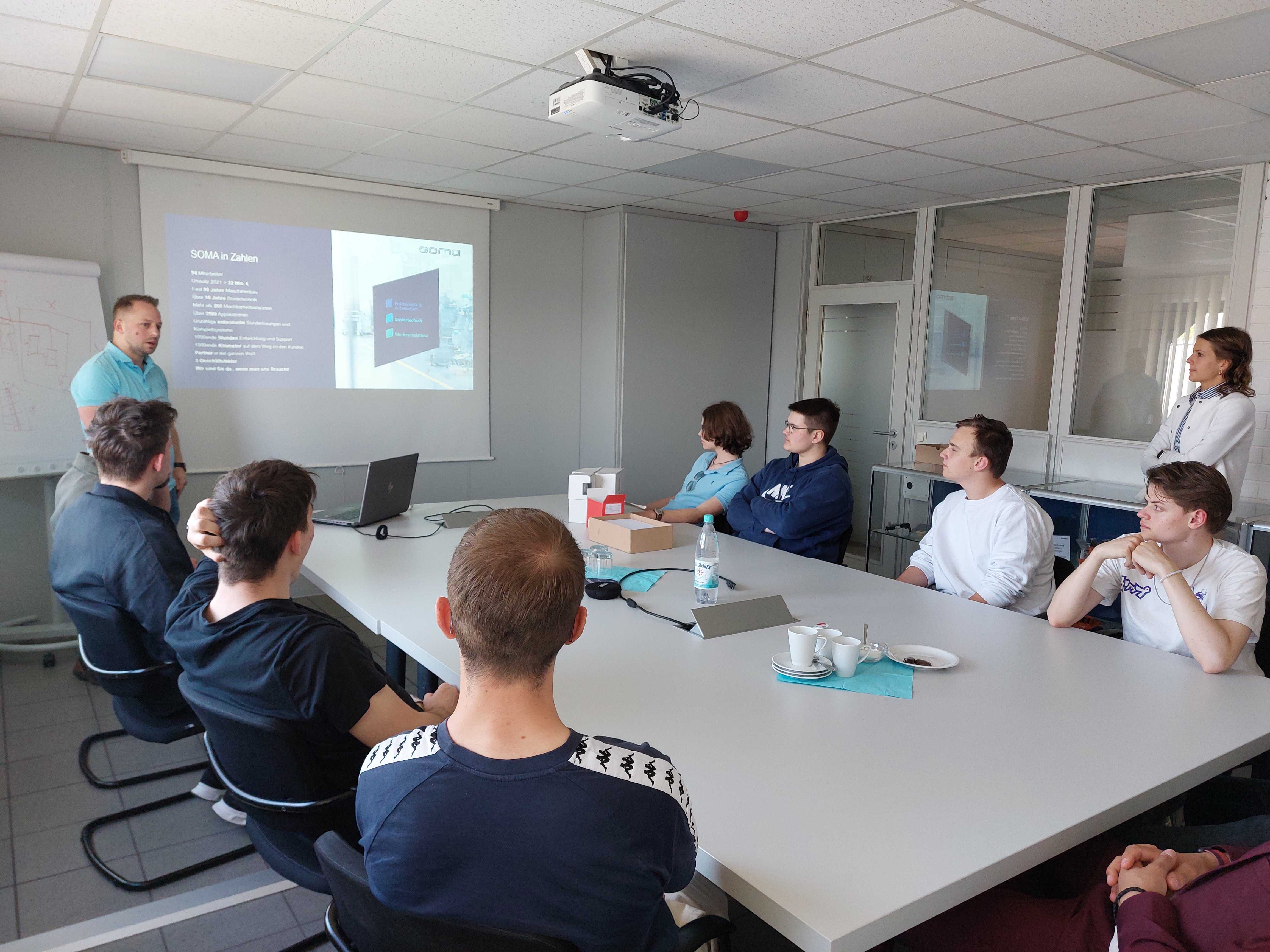 Plenumsdiskussion mit Herrn Kaiser bei der SOMA Image