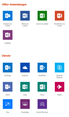 Microsoft Office 365 Apps und Dienste